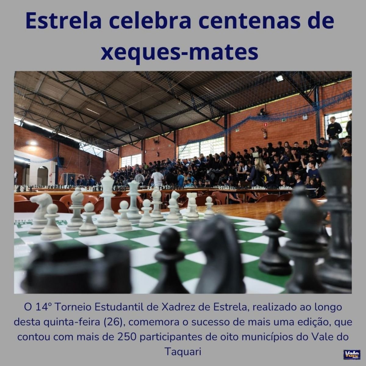 Jogos Estudantis de Xadrez por Equipe envolvem mais de sete mil